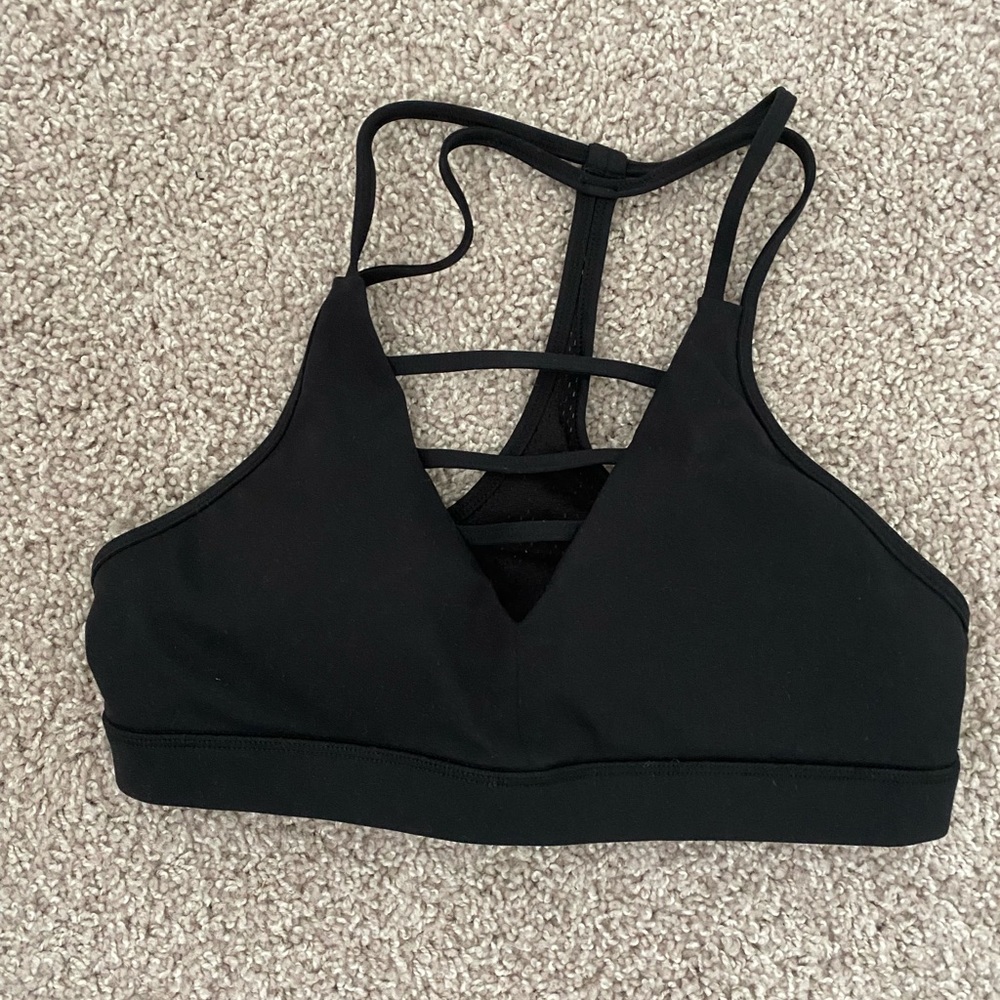 ZYIA Black Grid Bra